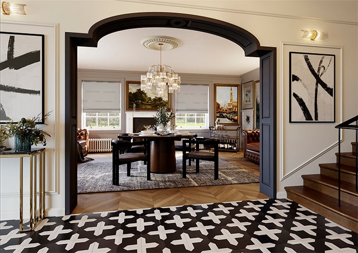 Astoria, Nordic Grey - Twist&Fit Roman Blind - Image 7